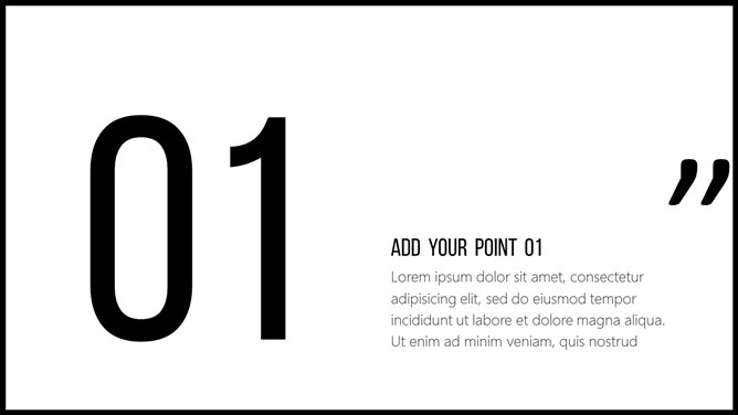 素雅黑灰欧美时尚风PPT模板