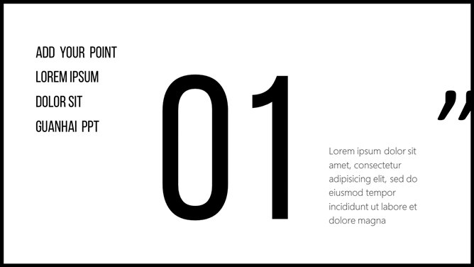 素雅黑灰欧美时尚风PPT模板