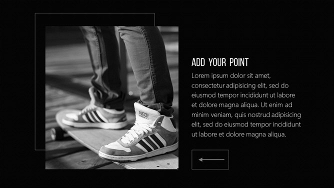 素雅黑灰欧美时尚风PPT模板