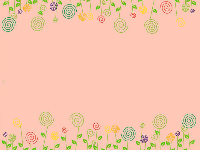 清新花草主题幻灯片背景