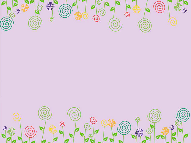 清新花草主题幻灯片背景