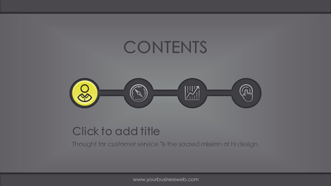 灰色质感多用途PPT模板