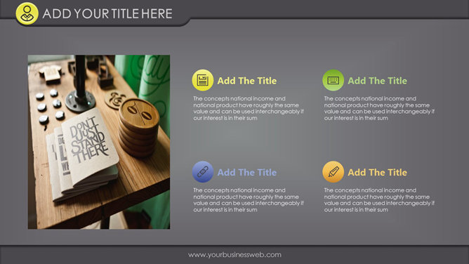 灰色质感多用途PPT模板