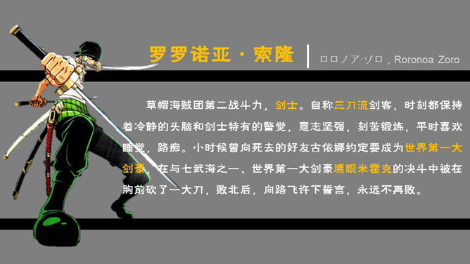 海贼王主要人物介绍PPT