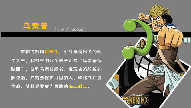 海贼王主要人物介绍PPT