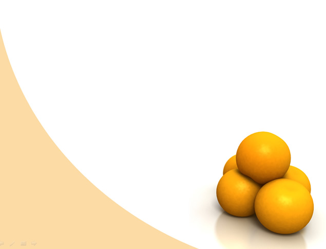 苹果与橙子主题水果PPT模板