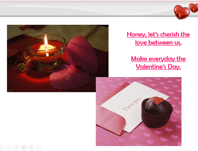 happy valentine day――简洁情人节PPT模板