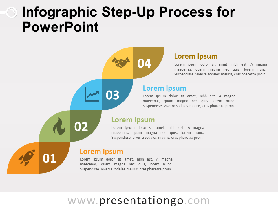 信息图表PowerPoint升压过程