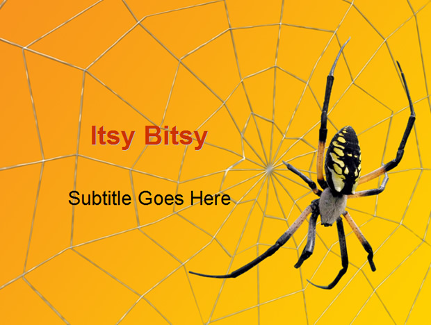 蜘蛛与蜘蛛网主题PPT模板PPT模板预览图