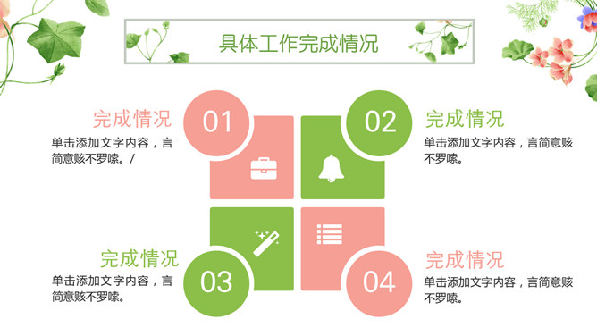 唯美清新竞聘述职PPT模板