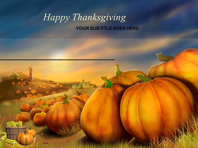 精美南瓜主题万圣节PPT模板