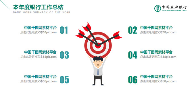 农业银行产品业务介绍PPT模板