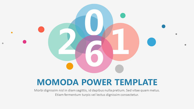 清新活力多功能PPT模板