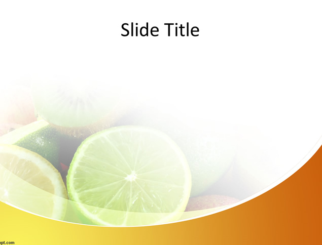 新鲜水果主题PPT模板