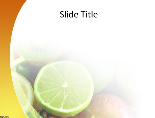 新鲜水果主题PPT模板