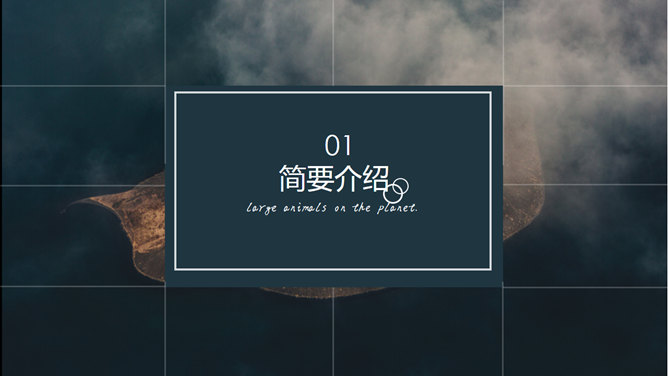 全图背景杂志风PPT模板