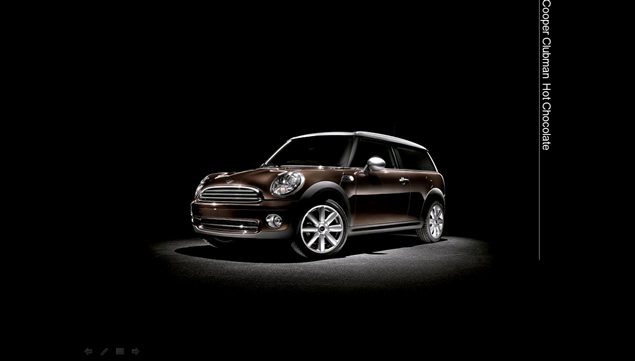 mini cooper汽车展示动感相册PPT模板