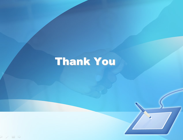 握手背景商务合作PPT模板