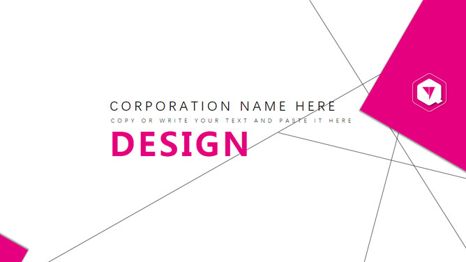 几何色块杂志风PPT模板