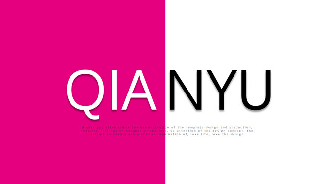 几何色块杂志风PPT模板