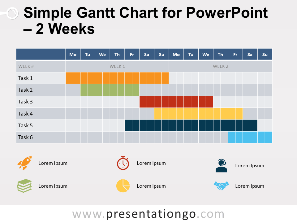 2周PowerPoint的简单线条图