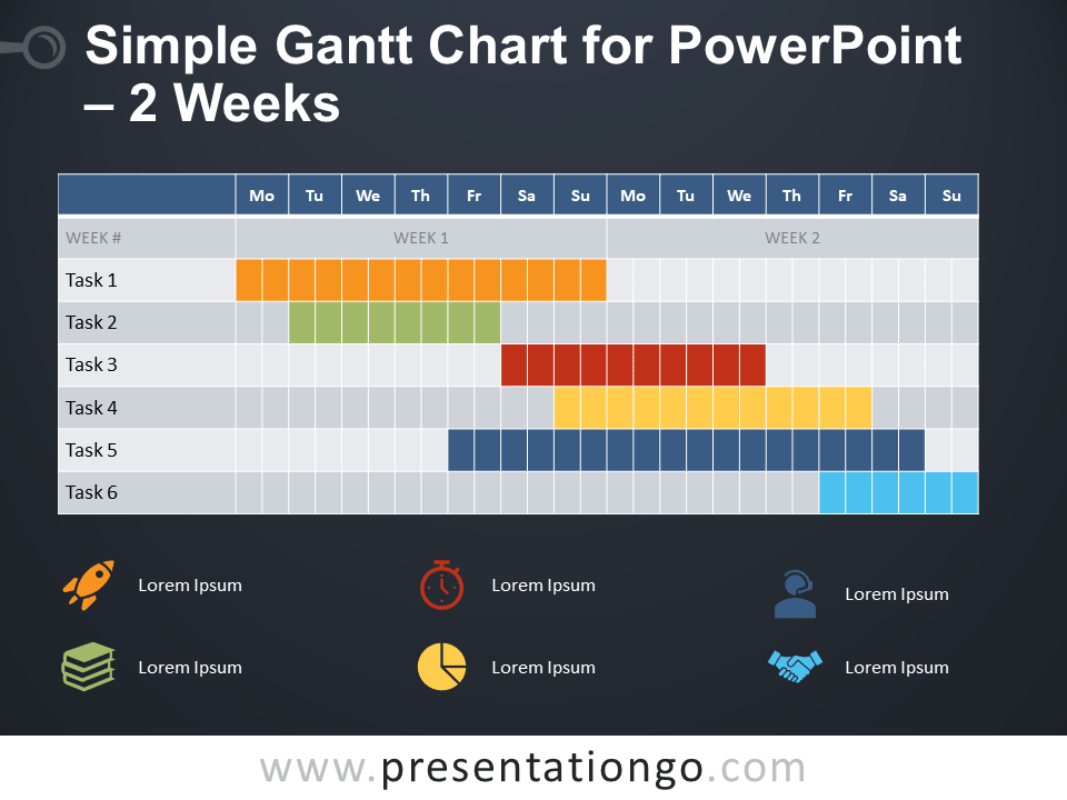 2周PowerPoint的简单线条图