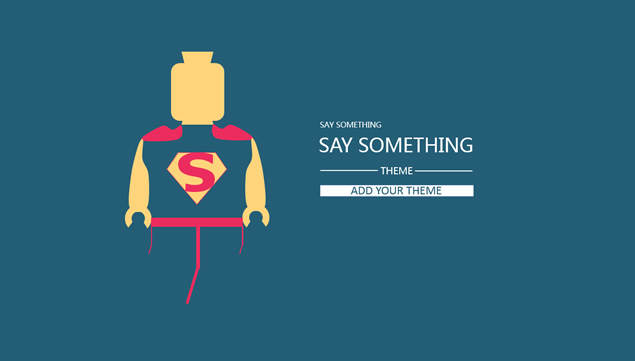 创意配色简约扁平化通用PPT模板