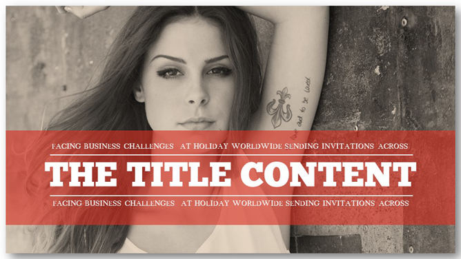 欧美复古风幻灯片模板