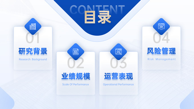 房企行业研究报告PPT模板