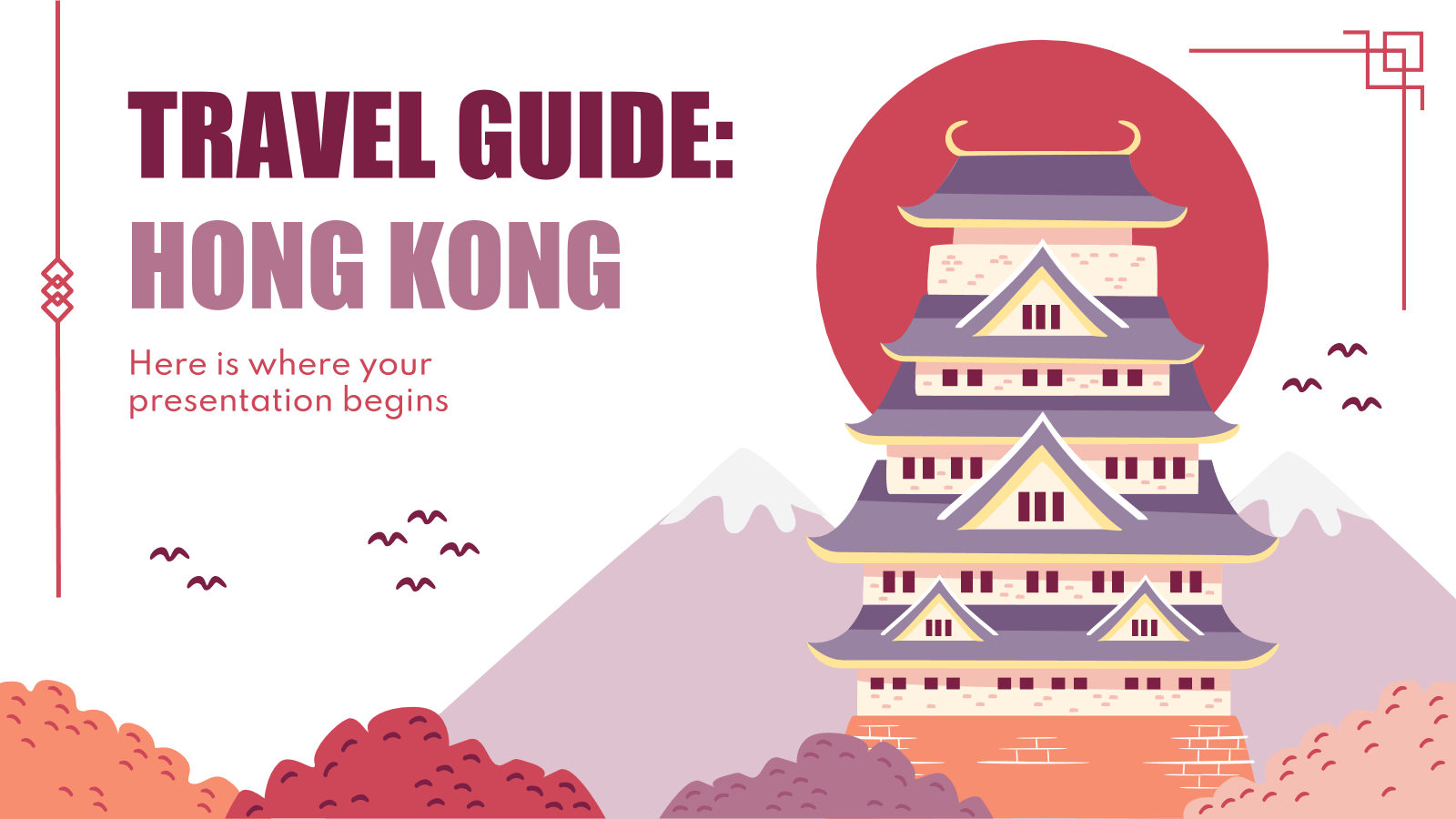 旅游指南：香港PowerPoint模板