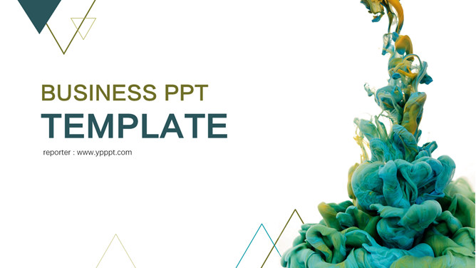 创意水彩艺术设计PPT模板