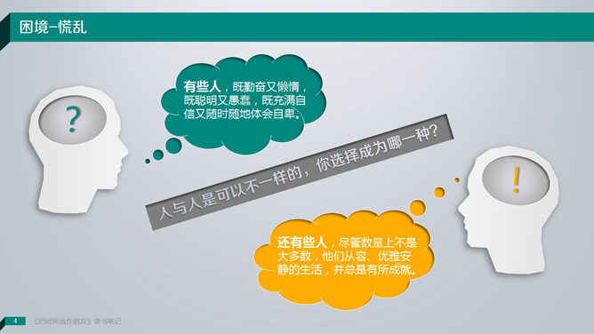 精美读书笔记PPT模板