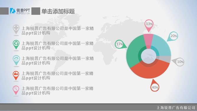 上扬箭头数据报告PPT模板