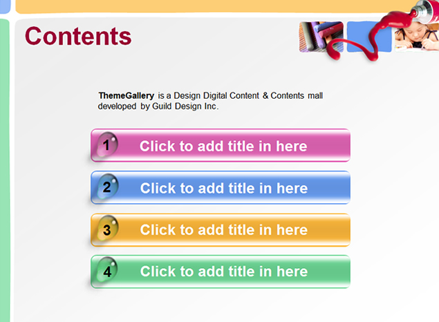 快乐学绘画：儿童节PPT模板