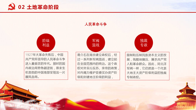 建党伟业主题PPT模板