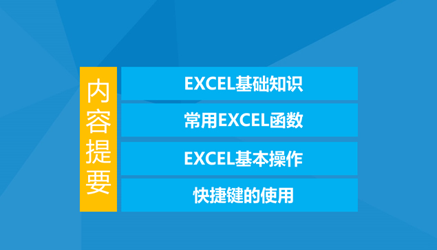 EXCEL基础操作培训教程PPT模板