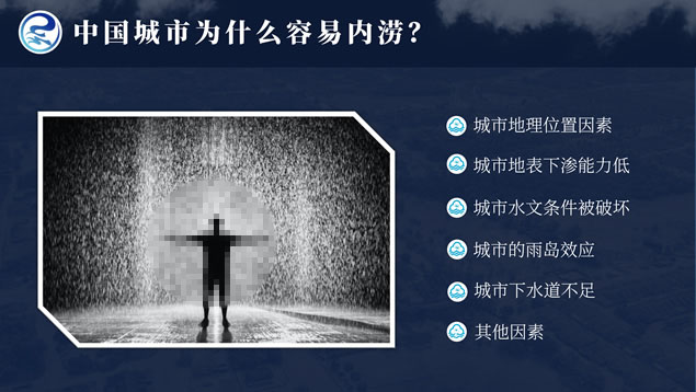 暴雨内涝自救指南PPT模板