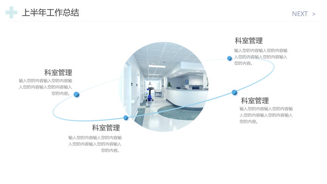 医院工作总结报告PPT模板