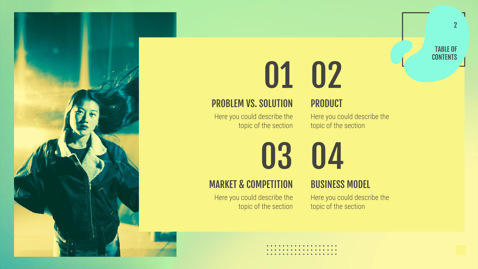 音乐应用程序Pitch Deck PowerPoint模板