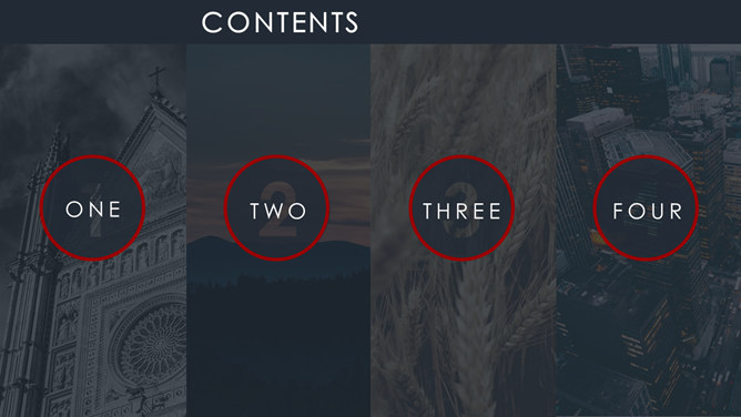 时尚欧美风创意网页PPT模板