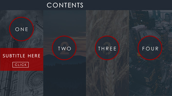 时尚欧美风创意网页PPT模板