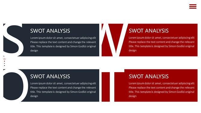 时尚欧美风创意网页PPT模板