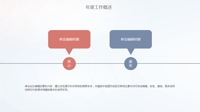 简约渐变烟雾工作汇报PPT模板