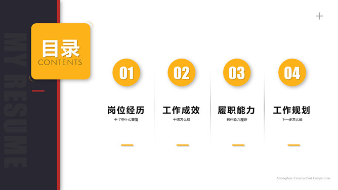 岗位述职竞聘报告PPT模板