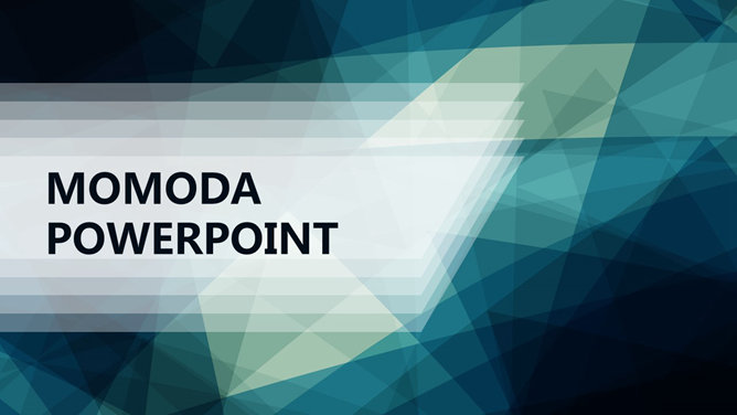 几何光影多功能幻灯片模板