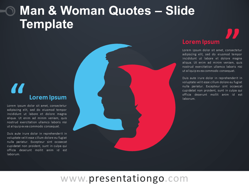 男女语录：适用于 PowerPoint 和 Google Slides