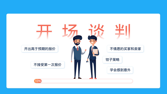 《优势谈判》读书笔记PPT模板
