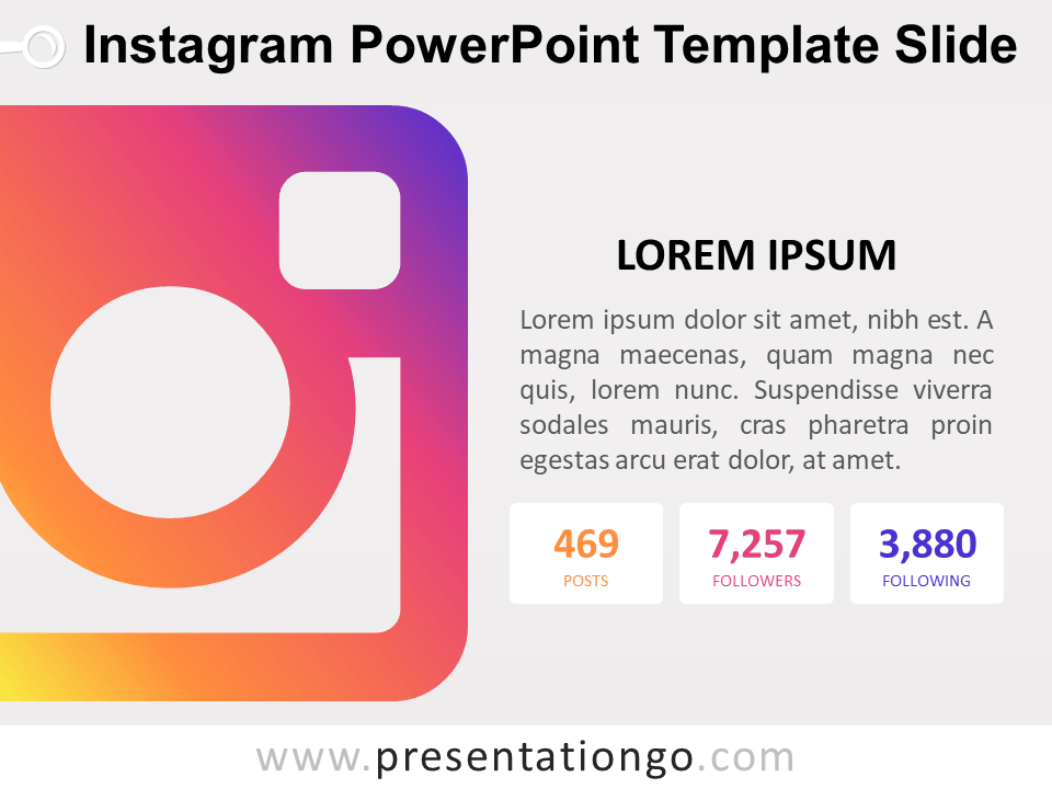 Instagram PowerPoint幻灯片模板