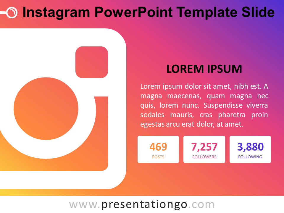 Instagram PowerPoint幻灯片模板