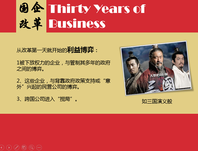 《激荡30年》PPT读书笔记模板